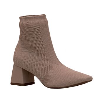 Bota-Nude-Malha-Bico-Fino-Salto-Bloco-|-Comfort-Tamanho--37---Cor--NUDE-0